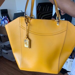 Ralph Lauren yellow tote